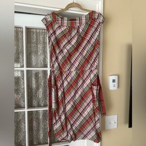 Lands End plaid cotton dress.  Size 6